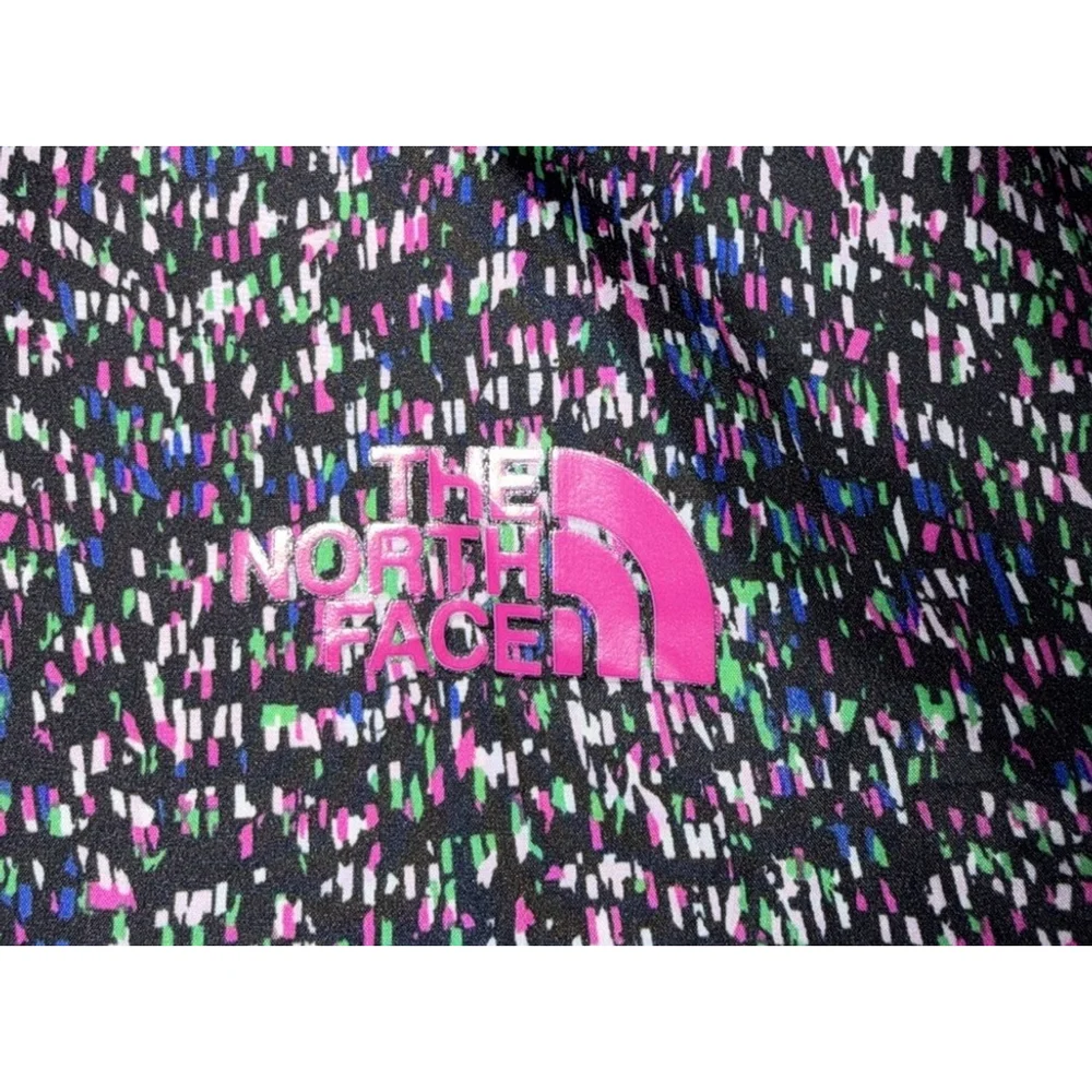 The North Face Womens Raincoat Black Pink Full Zip Logo M